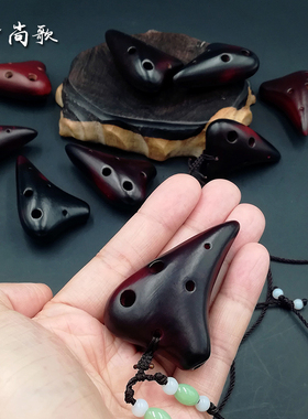 迷你小陶笛6孔项链挂坠学鸟叫超高音F调ssf便携乐器伴手礼物奖品