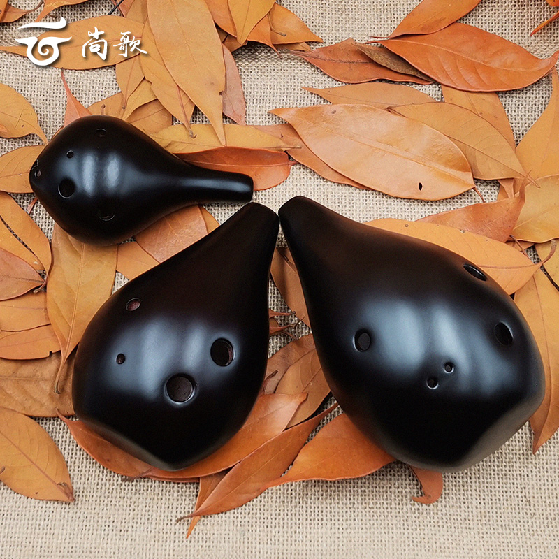 六孔低音C调陶笛大号古风6BC音色低沉吹奏乐器小白初学简单易上手
