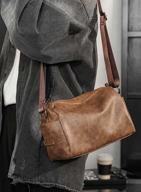 新款时尚单肩包小方包 韩版男包休闲小包潮流斜跨包小背包IPAD包