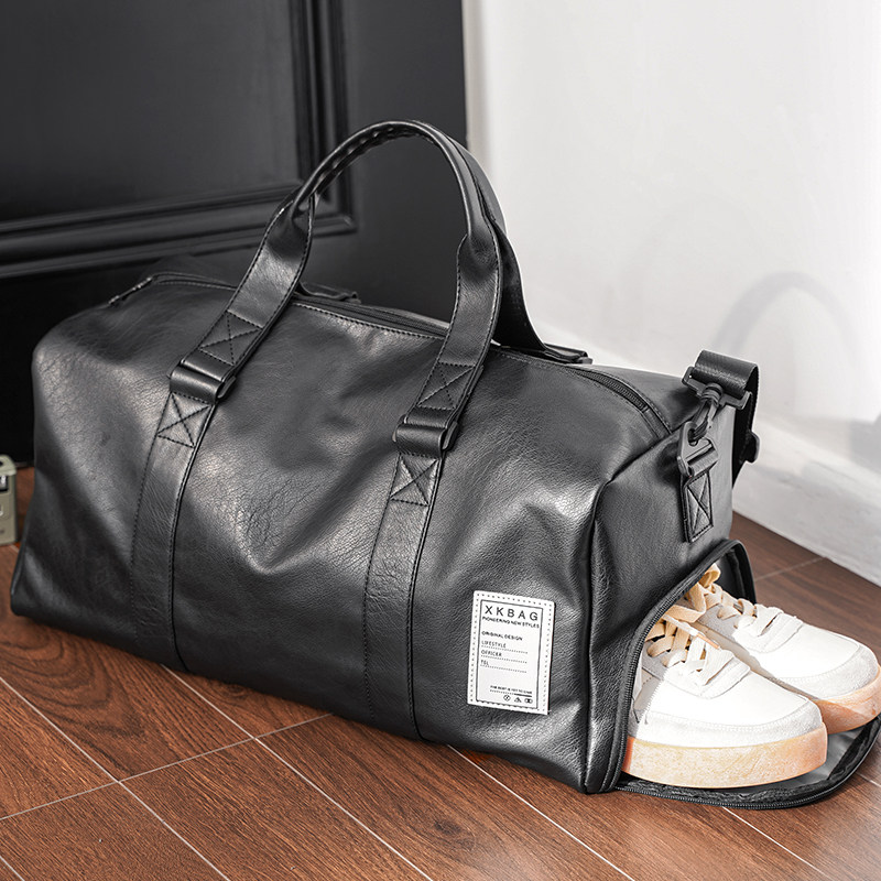 带鞋位加大号旅行包健身包 2025新款韩版男包休闲手提包旅游包潮