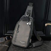 男包休闲时尚 韩版 小背包挎包商务小包潮包 防水耐磨胸包 2026新款