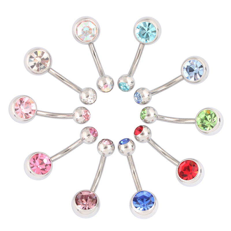 肚脐环扣钉 不过敏粗针 navel belly button ring body piercing 饰品/流行首饰/时尚饰品新 其它首饰 原图主图