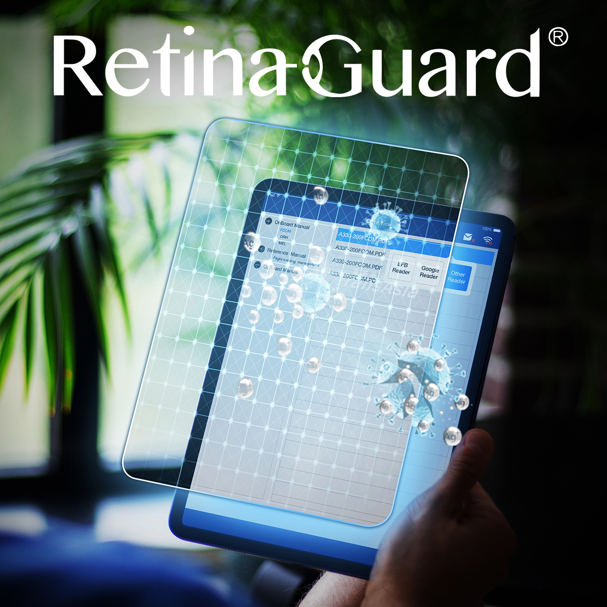 RetinaGuard视网盾iPad Pro11寸防蓝光贴膜iPad Air4 / Air5 10.9寸 iPad 7/8/9代防近视护眼荧幕保护膜