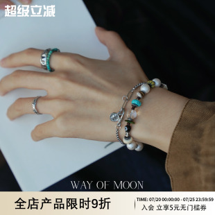 WAY OF MOON原创设计冬日冰雪温柔手作串珠手链复古精致个性手串
