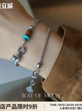 WAYOFMOON小猫手链女轻奢