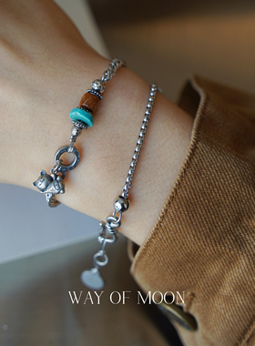 WAYOFMOON小猫手链女轻奢