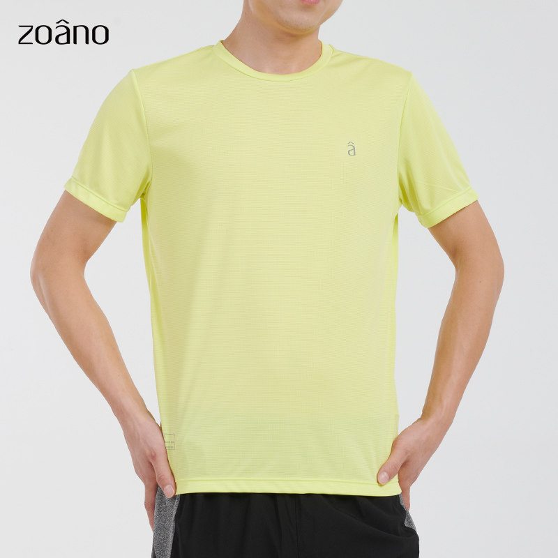 zoano佐纳2021年夏季男式运动短袖T恤跑步健身透气速干百搭上衣