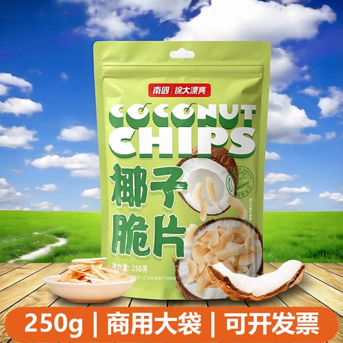 南国椰子脆片250g商用海南特产