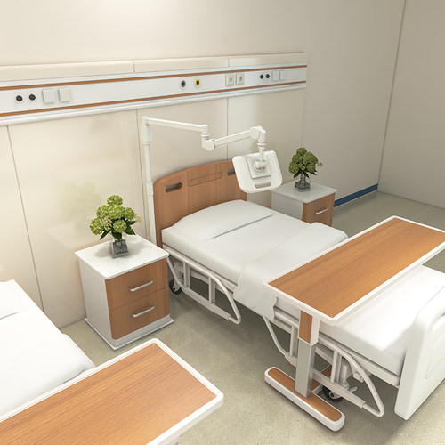 智慧医疗病房移动平板显示器支架