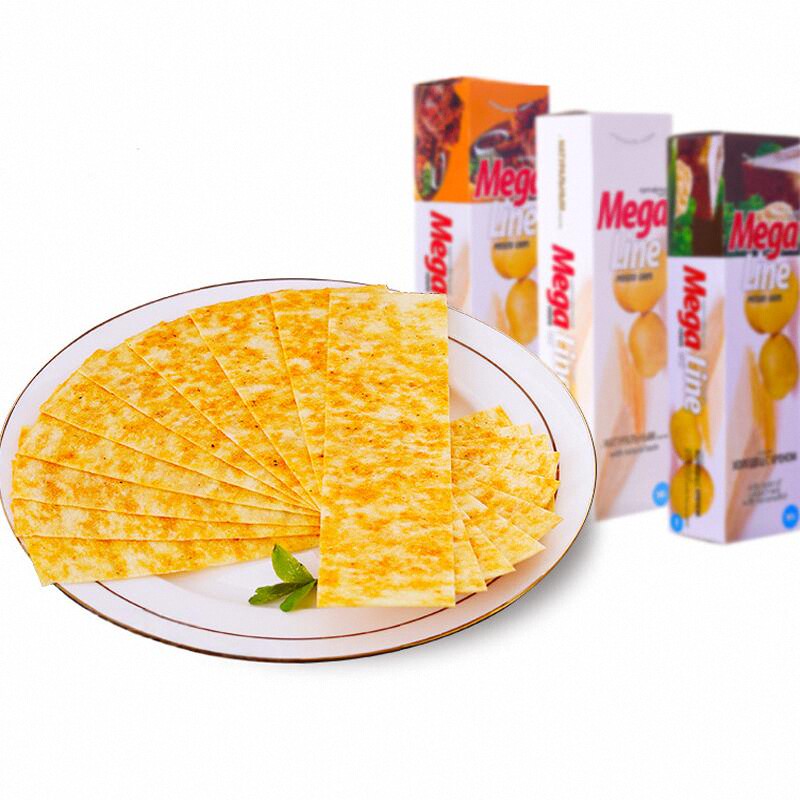 俄罗斯进口薯片MEGA非油炸长芝士薯片办公室休闲小吃零食品100g装