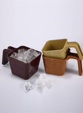 CURTA科得星冰乐量勺咖啡店同款食品勺方形量勺塑料冰铲PC塑料勺