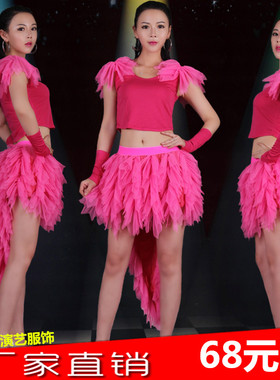 DS领舞钢管演出开场爵士舞台装DJ女歌手舞蹈表演服装蓬蓬性感套装