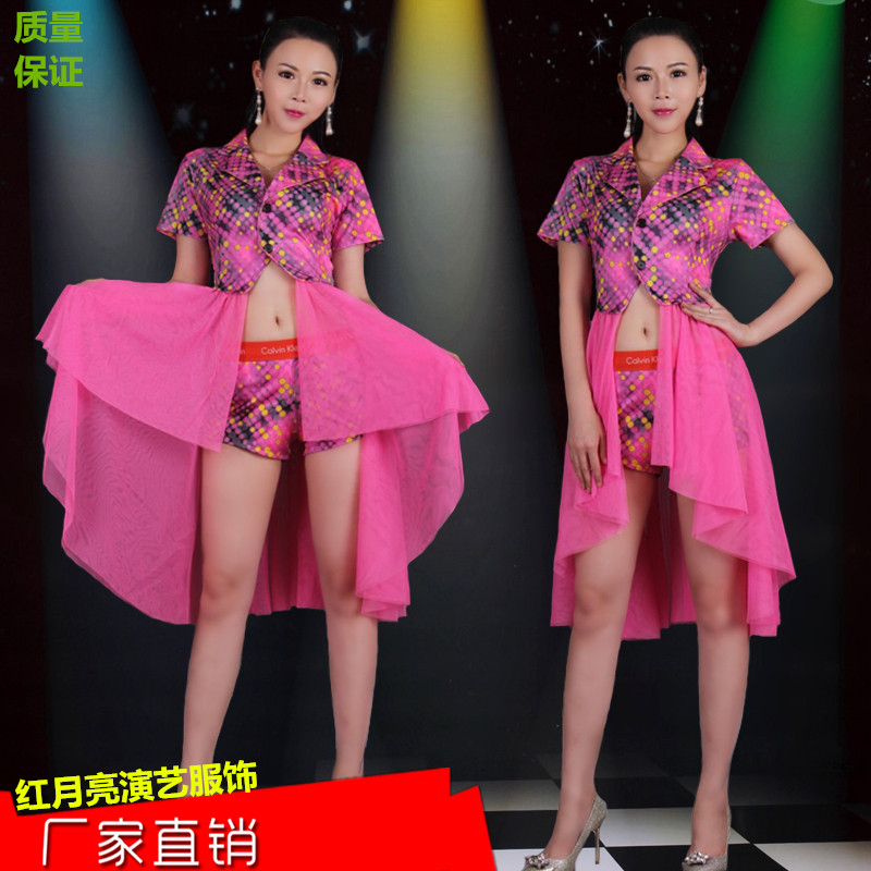 表演服性感喜庆爵士舞