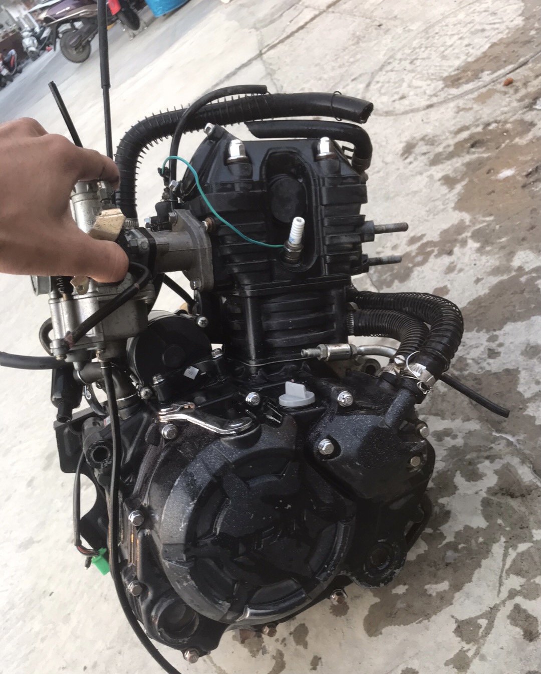 力帆摩托车kp150发动机总成lf150-10b 水冷 kps200-10r改装五羊款