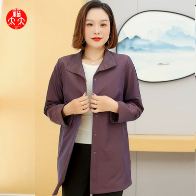 福太太中老年宽松风衣