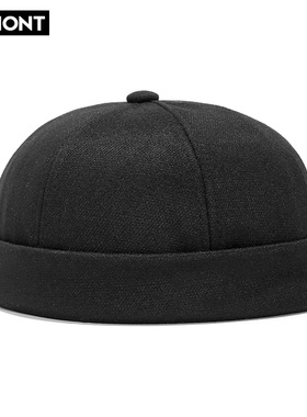 帽子男潮韩版瓜皮帽地主帽春秋街头大头嘻哈帽雅痞水手帽流氓帽女