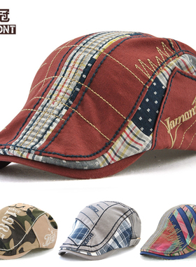 帽子男夏薄款鸭舌帽韩版女士防晒遮阳帽贝雷帽鸭嘴帽画家帽前进帽