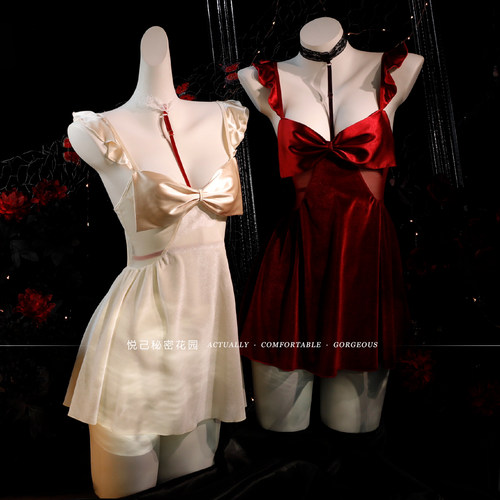 2024秋冬新款蕾丝吊带睡裙