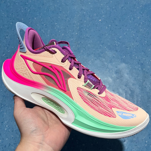 李宁音速11V2篮球鞋春夏款透气䨻丝高回弹耐磨专业比赛鞋ABAT045