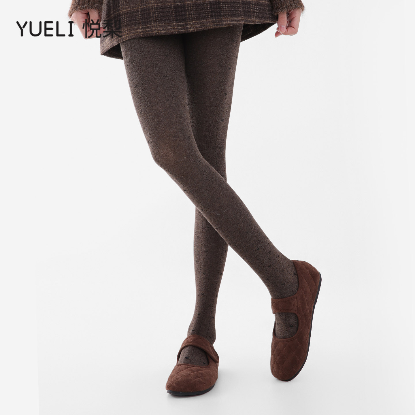 y2k千禧感镂空咖色打底裤女秋冬爱心蝴蝶结打底袜保暖时尚连裤袜,女士内衣/男士内衣/家居服,连裤袜/打底袜,淘宝优惠券,粉丝福利购,淘宝优惠卷