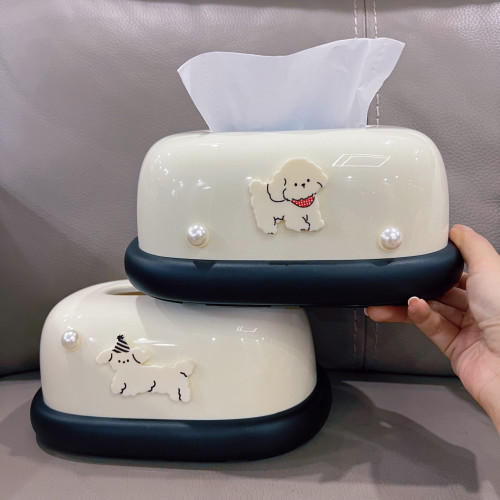 纸巾盒带弹簧客厅轻奢高档餐巾纸
