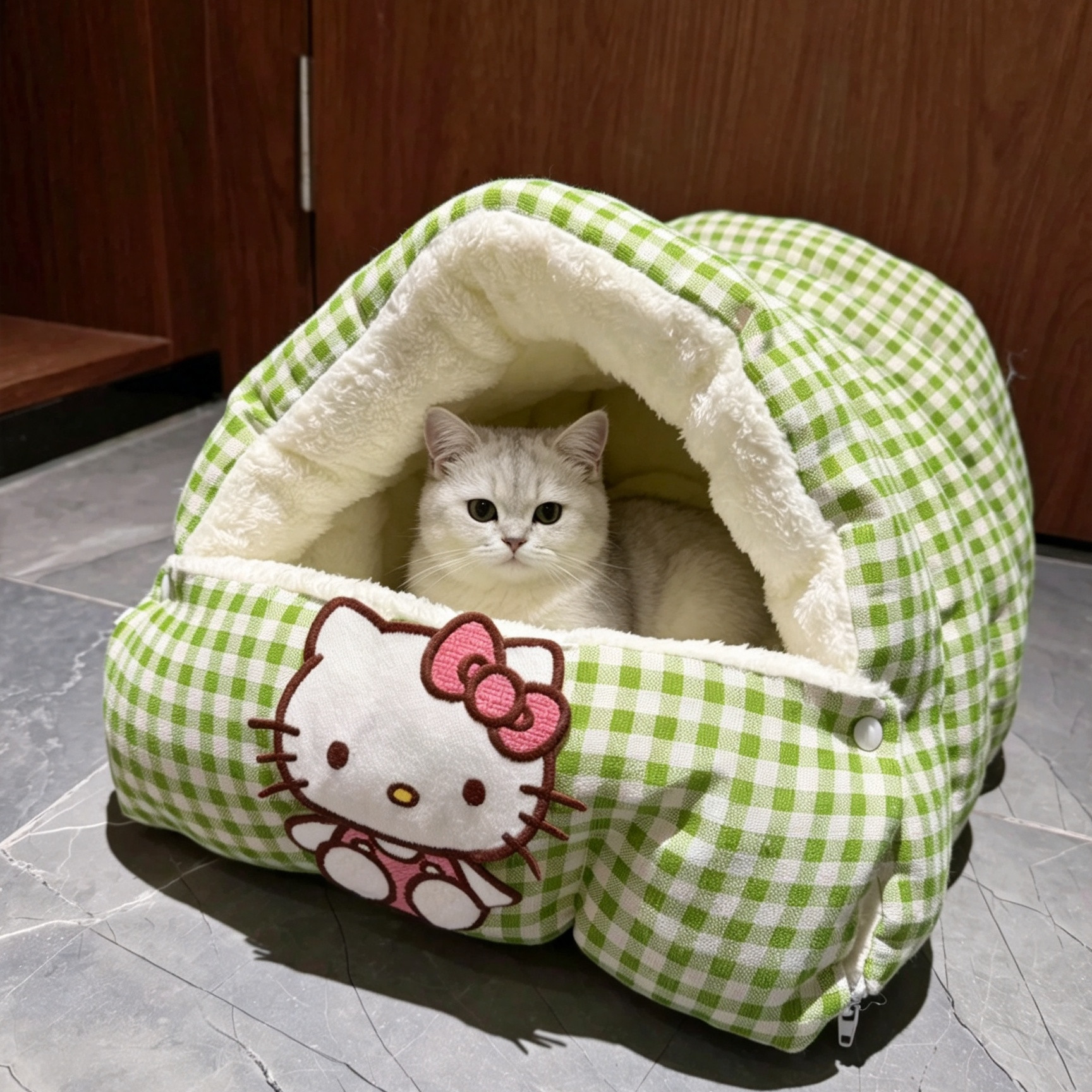 猫窝半封闭式安全感大空间家用室内猫屋狗窝猫床可拆洗幼猫窝垫子