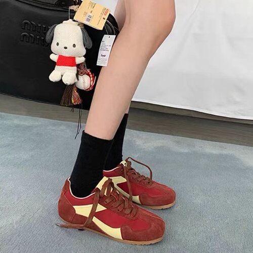 法国平底复古德训鞋女2026秋季新款轻便百搭阿甘运动软底休闲板鞋