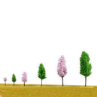 DIY手工沙盘建筑制作园林环境景观设计材料仿真植物模型树杉树