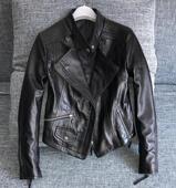 海宁头层绵羊皮机车皮夹克真皮皮衣女短款 赔钱打爆款 新款 显瘦显高