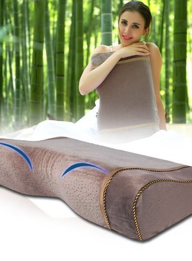 【换洗枕套】天鹅绒枕套水洗棉枕套蝶形记忆枕枕套 不含枕芯