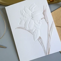 Лилия поздравительная карта + внутренняя страница + конверт