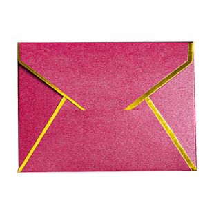 高档烫金珠光纸小信封套装ins风加厚西式会员卡证件照收纳复古卡片信封袋烫金印刷定制LOGO