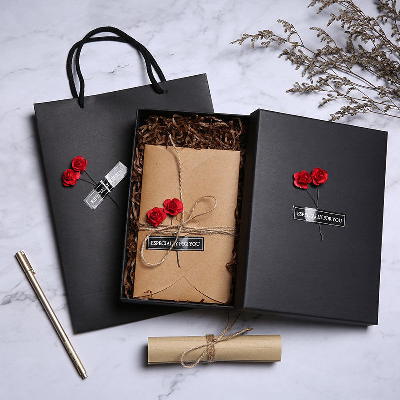 情书礼盒信纸信封套装情人节送男女友复古表白告白牛皮的纸唯美浪漫情侣礼物信笺创意手写珍藏复古生日礼盒