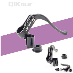 公路车死飞车手闸手柄铝合金TT刹把折叠单车闸把飞机V刹C刹车手柄