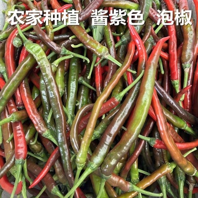 贵州新鲜辣椒红线椒二荆条乌红辣椒半红辣椒泡椒专用海椒尖椒泡椒