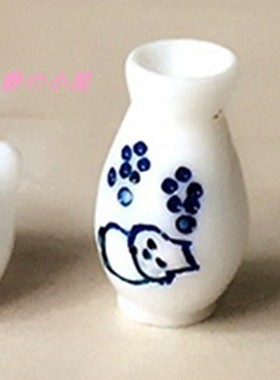 DOLLHOUSE小布娃娃屋配件 微缩食玩 日式烧酒瓶茶具茶壶 超市盲袋