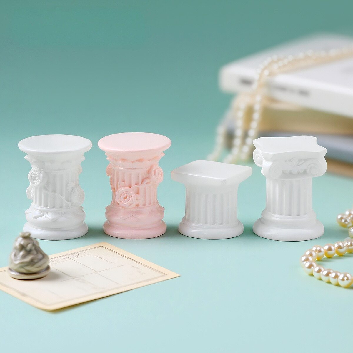 112娃娃屋配件迷你罗马柱模型仿真食玩玩具摆件微缩场景装饰道具