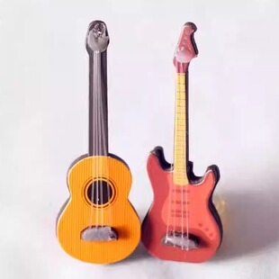 ob11娃娃屋配件bjd12分6分场景模型仿真迷你古典道具电子吉他模型