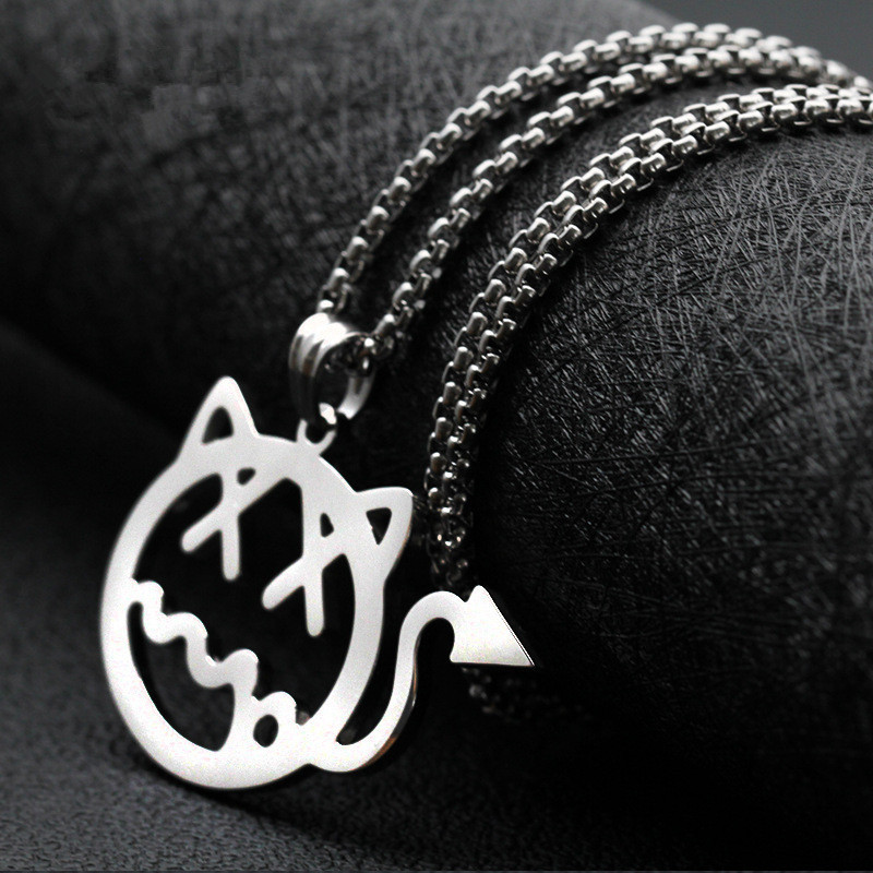 王琳凯同款小恶魔项链男女原创小鬼嘻哈朋克网红街头蹦迪吊坠饰品