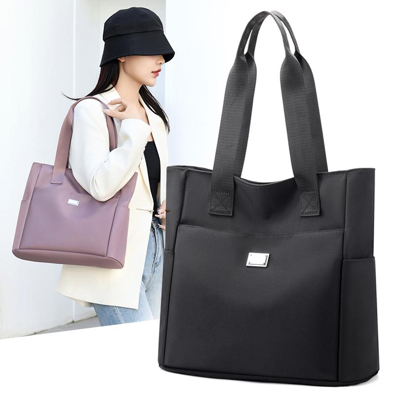 大容量通勤托特包牛津布手提包