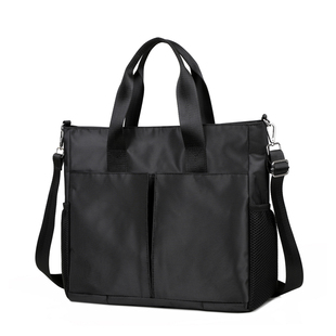 定制logo防水牛津布手提公文包男单肩商务通勤文件包14寸电脑包大