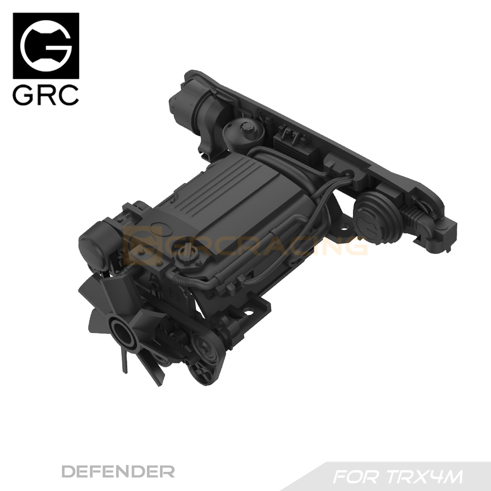 GRC TRX4M 卫士仿真引擎(3D打印) 发动机舱 #G178XP