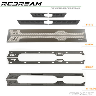 RCDream 1/7 MK07 JK07 车门防护装甲 侧裙侧包围保护防滑板装饰