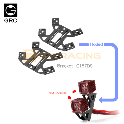 GRC 1/10前挡双头射灯支架 TRX4 SCX10三代 G63 仿真射灯 G157DS