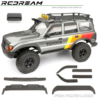 RCDream 1/10 FCX10 LC80 机盖进气口 遮阳挡 晴雨挡 车头挡沙板