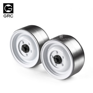 SCX10 GRC TRX4 攀爬车锁胎复古金属轮毂 RC4WD 1.9寸金属轮毂1代