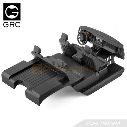 GRC TRX4M 烈马内饰(3D打印) 带电机散热风扇 仿真中控座椅#G179W