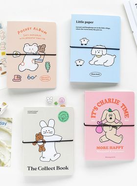 韩国Romane可爱卡通6寸影集相册人生四格照片相簿ins明信片收纳册