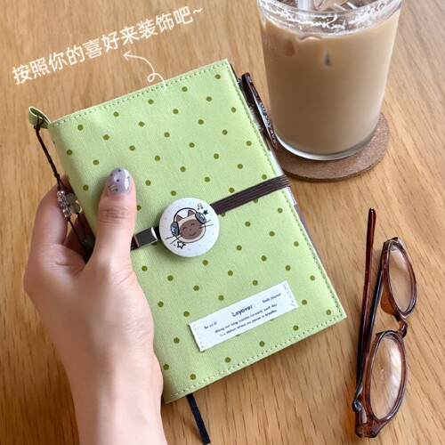 BeonD波点布艺便携手账本