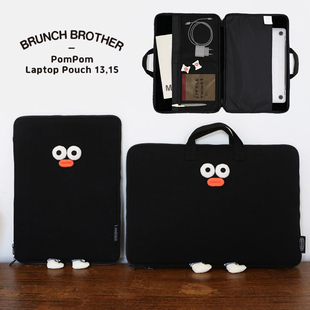 Romane韩国可爱吐司大容量苹果平板包华为13寸笔记本电脑包卡通手提防震内胆包14寸16寸电脑保护套
